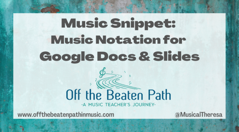 Music Snippet: Music Notation for Google Docs and Slides